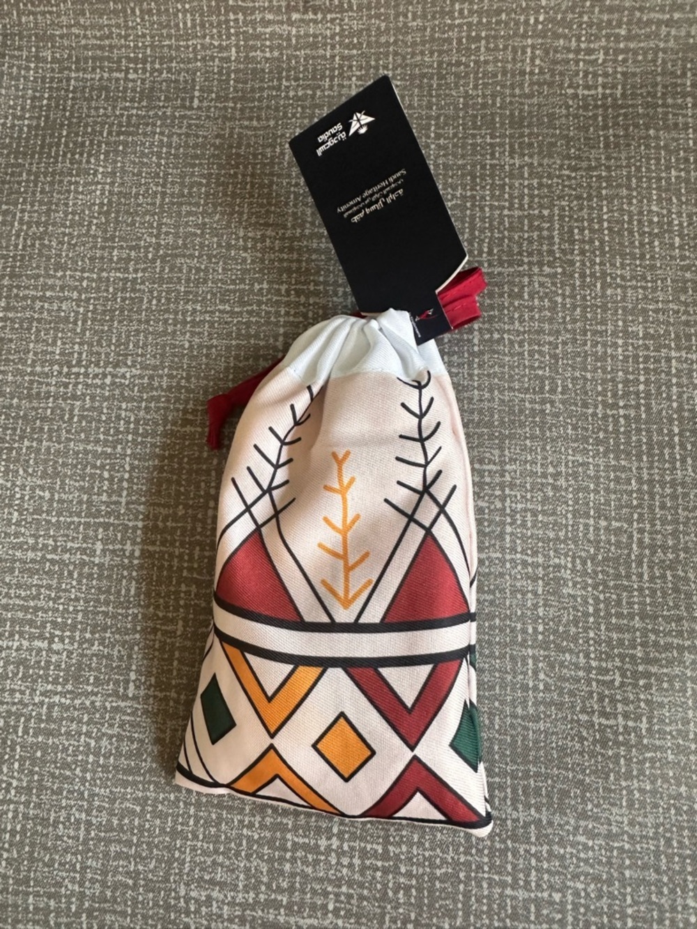 Saudia Airlines Saudi Al-Qatt Al-Asiri Travel Amenity Kit Pouch New Sealed